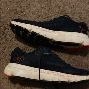 Under Armour Dark Blue and Orange Sneakers